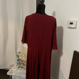 Wine colored dress